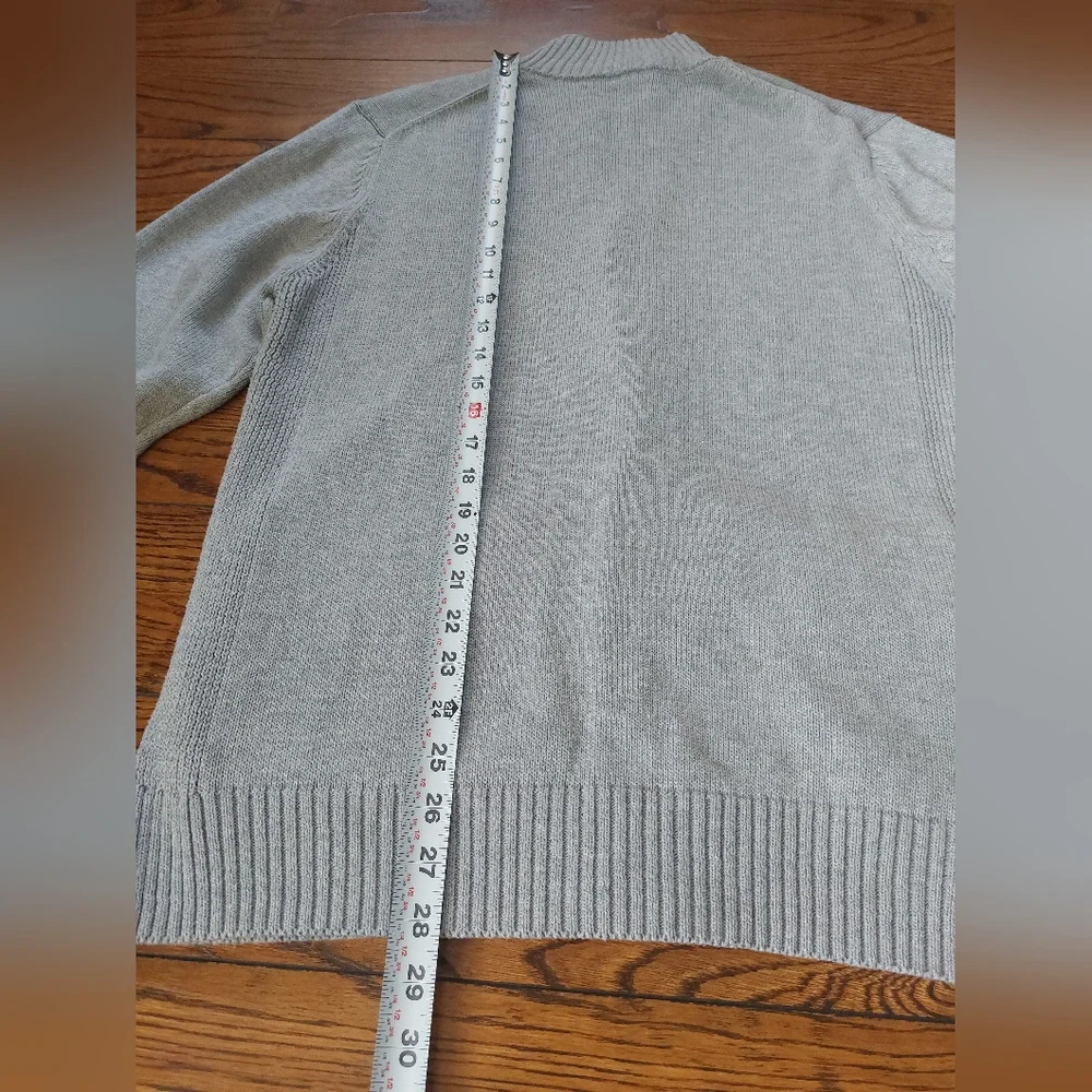Gray Button-Up Men's Sweater - Picture 5 of 6
